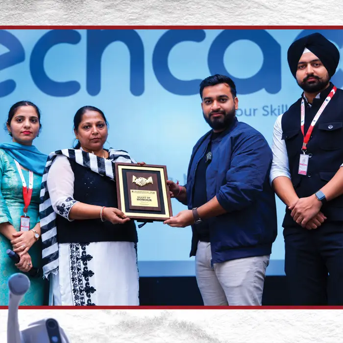 A guest of honour plaque presented at a techcadd event