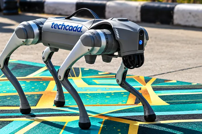 The techcadd robot dog close up